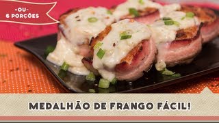 Medalhão de Frango Fácil  Receitas de Minuto 120 [upl. by Eneladgam]