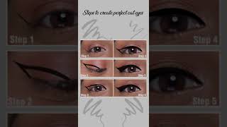 Steps To Create Perfect Cat Eyes  Eye Makeup Tutorial  shorts  SUGAR Cosmetics [upl. by Yanehc]