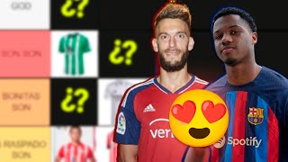 TIER LIST DE LAS CAMISETAS DE LALIGA SANTANDER 22 23  El Aficionado camisetasdefutbol laliga [upl. by Hceicjow435]