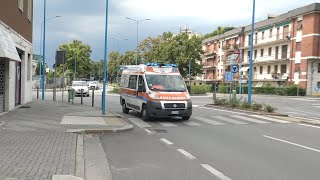 015  Ambulanza Soccorso Ambulanza Roncadelle Castel Mella in sirenaItalian Ambulance responding [upl. by Eupheemia]