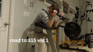 bad hand cramp road to 315 vid1 [upl. by Pang]