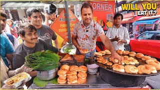 100 OverHyped Indian Street Food 🥵 Sethi Bun Tikki Aloo Chaat Buffet Burgers Black Fries amp more [upl. by Erdnad]