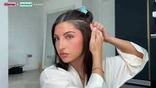 Transform Short Blunt Hair with ClipIn Extensions  Hair Tutorial [upl. by Quinby]