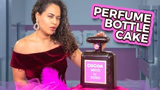 Perfume Bottle CAKE  Valentines Cake Ideas  How To Cake It [upl. by Baler]