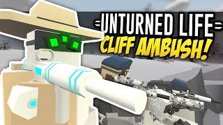 CLIFF AMBUSH  Unturned Life Roleplay 293 [upl. by Shoshana989]