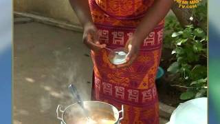 Togolese Peanut Sauce Stew Served with Rice Paste [upl. by Celisse469]