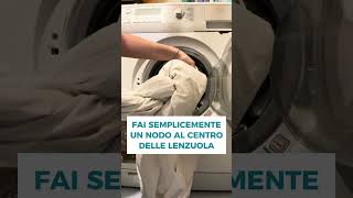 Come non far appallottolare le LENZUOLA in LAVATRICE [upl. by Settle]