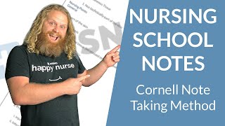 How to take notes in nursing school the Cornell Method and how to study for nursing school [upl. by Anneliese]