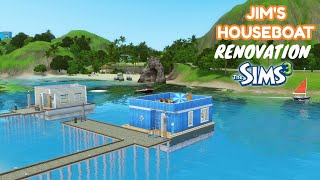 Jims houseboat renovation  The Sims 3 build 🚢 [upl. by Yrem956]