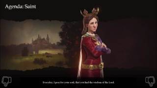 Jadwiga Cutscenes  Civilization 6 [upl. by Brantley]