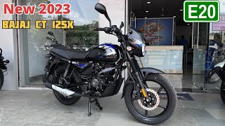 New 2023 Model Bajaj Ct 125X E20 Disc Brake Launch  On Road Price  Mileage  Feature  Review [upl. by Domel]