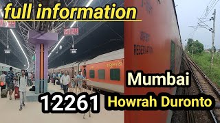 12261 Howrah Duronto express  check it out its good or bad [upl. by Alliuqat461]