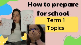 How to prepare for term 1 for all subjects Term 1 topics [upl. by Ycnuahc]