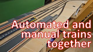 Safely running manual and automated trains together in JMRI [upl. by Ellehcen629]