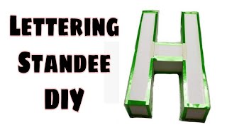 How to Make a Letter Standee using a used Folder DIY Recycled Material [upl. by Batish]