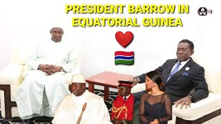 President Barrow In Equatorial Guinea Where Jammeh The Former President Is Living [upl. by Kingdon]