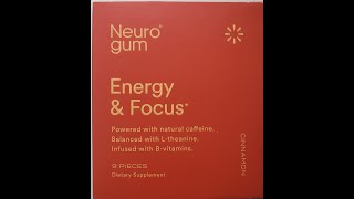 Neuro gum Energy amp Focus Cinnamon Gum Dietary Supplement Review [upl. by Yunfei893]