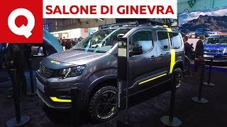 Peugeot Rifter e Rifter 4x4 Concept al Salone di Ginevra 2018  Quattroruote [upl. by Cheria]