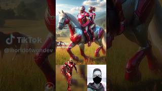 Superheroes on a horse 💥 Avengers vs DC  All Marvel Characters avengers shorts marvel [upl. by Jermaine]