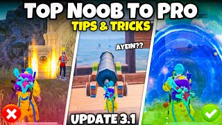 TIPS amp TRICKS THAT WILL MAKE YOU PRO IN NEW BGMI 31 UPDATE💥  Mew2 [upl. by Olegnaed]