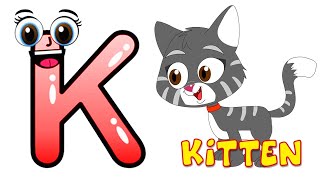 Phonics Letter K song  Alphabet Songs For Toddlers  Letter K For Kids  ABC Rhymes For Children [upl. by Anselma441]