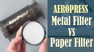 Aeropress Coffee Paper Paper vs Metal Pros amp Cons You Need to Know [upl. by Ellenig844]