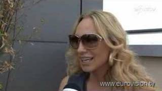 Eurovision Song Contest 2008 Interview with Charlotte Perrelli [upl. by Nrev]