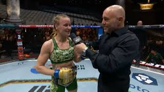 NocheUFC Valentina Shevchenko Entrevista en el Octágono [upl. by Mraz]