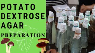 Mushroom Production Potato Dextrose Agar Preparation  PDA [upl. by Aileek]