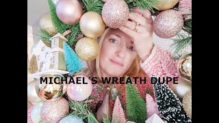 Michaels Wreath Dupe youtubelong [upl. by Zat755]