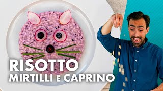 Risotto ai mirtilli e caprino OCCHI DI GATTO [upl. by Isidor599]