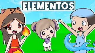 Me Adopta una Familia de ELEMENTOS en Brookhaven Roblox [upl. by Parker]