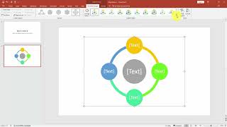 How to insert radial cycle SmartArt in PowerPoint 365 [upl. by Abshier]