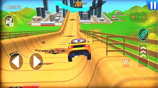 Mega Ramp Car Sport Racing Desert Area Impossible 3D Stunts Race Master  Android GamePlay Part 2 [upl. by Barbette214]