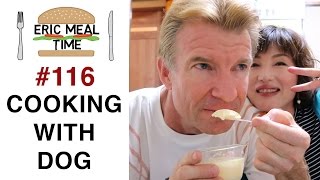 Pudding Dessert wCooking with Dog  Eric Meal Time 116 [upl. by Eneli]