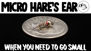 Micro Hares Ear  Fly Tying Tutorial [upl. by Atiloj]