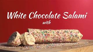 Loacker  4 hand recipes  White Chocolate Salami [upl. by Gaw]