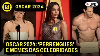 Oscar 2024 vencedores Anitta com look transparente peladão no prêmio e perrengue de Emma Stone [upl. by Demahom]