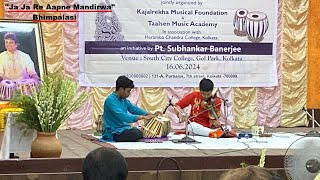 Raag Bhimpalasi  ja ja re apne mandirwa  Violin  Taalsen  PtSubhankar Banerjee [upl. by Shiller758]