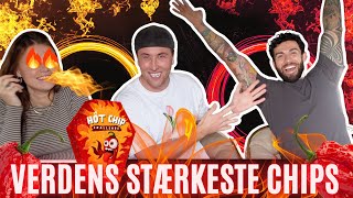 ONE CHIP CHALLENGE  VI PRØVER VERDENS STRÆKESTE CHIPS med Türker [upl. by Nnaeerb]