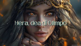 Canción de la Diosa Hera  Dea di Olimpo  Suno AI Lyric Video  No Copyright [upl. by Nelehyram283]