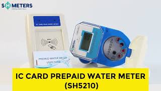 IC CARD PREPAID WATER METER SH5210prepaidwatermeter [upl. by Halladba902]