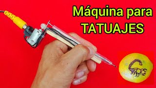 Como Hacer una Máquina Para Tatuar CASERA Fácil [upl. by Larrad]