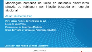 TCC em Engenharia Mecânica  Processos de Fabricação  UFRGS  Guilherme Paz  2015 [upl. by Aiuqram]