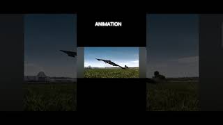 B 2 crash ANIMATION VS REALairplaneавиакатастрофыcrash [upl. by Joshi]