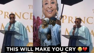 Wizkid gives very Emotional Tribute speech at his mothers burial that will make you shed tears😭💔 [upl. by Nlycaj]