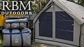 AMAZON HUGE PREMIUM LUXURY INFLATABLE GLAMPING TENT Panda Air Large Khaki from RBM Outdoors [upl. by Myles]