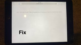 Safari Not Working On iPad [upl. by Pippy989]