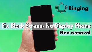 How To Fix Black Screen Problem on Android Phone NonRemovable Battery Fix Black screen No Display [upl. by Dara424]