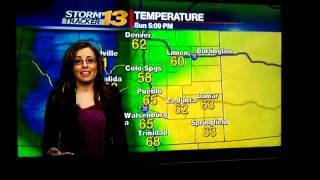 KRDO news 13 weather woman cusses on air [upl. by Kcam]